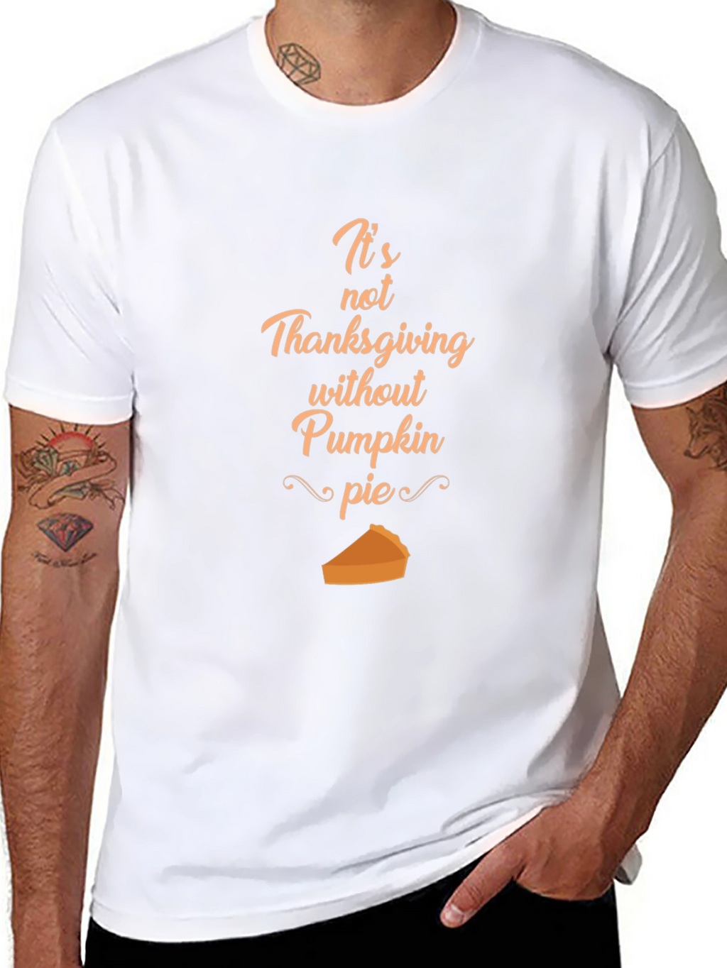 Thanksgiving Pumpkin Pie Graphic T-Shirt