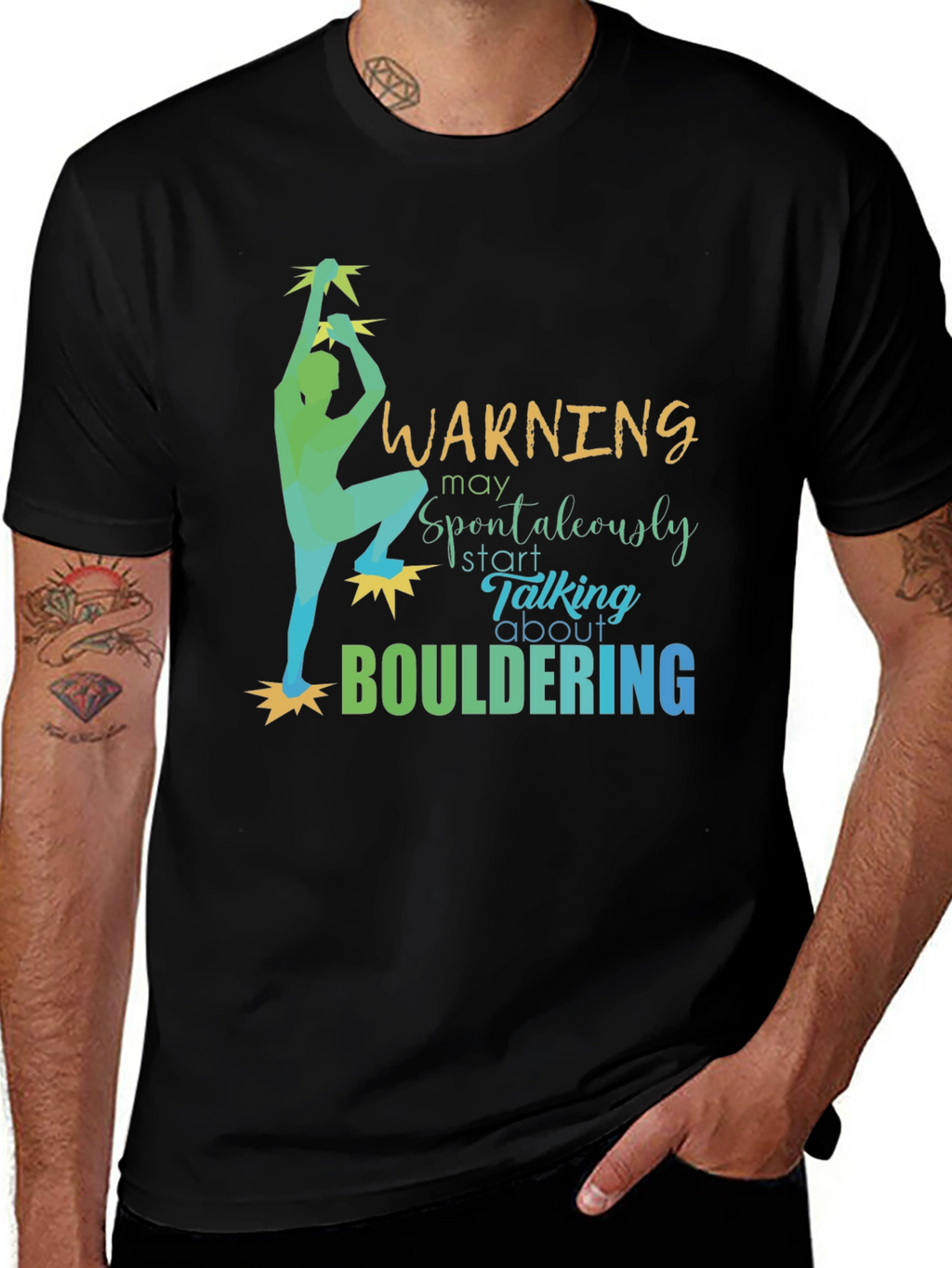 Warning Bouldering T-Shirt