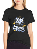 Pray for Ukraine Graphic T-Shirt