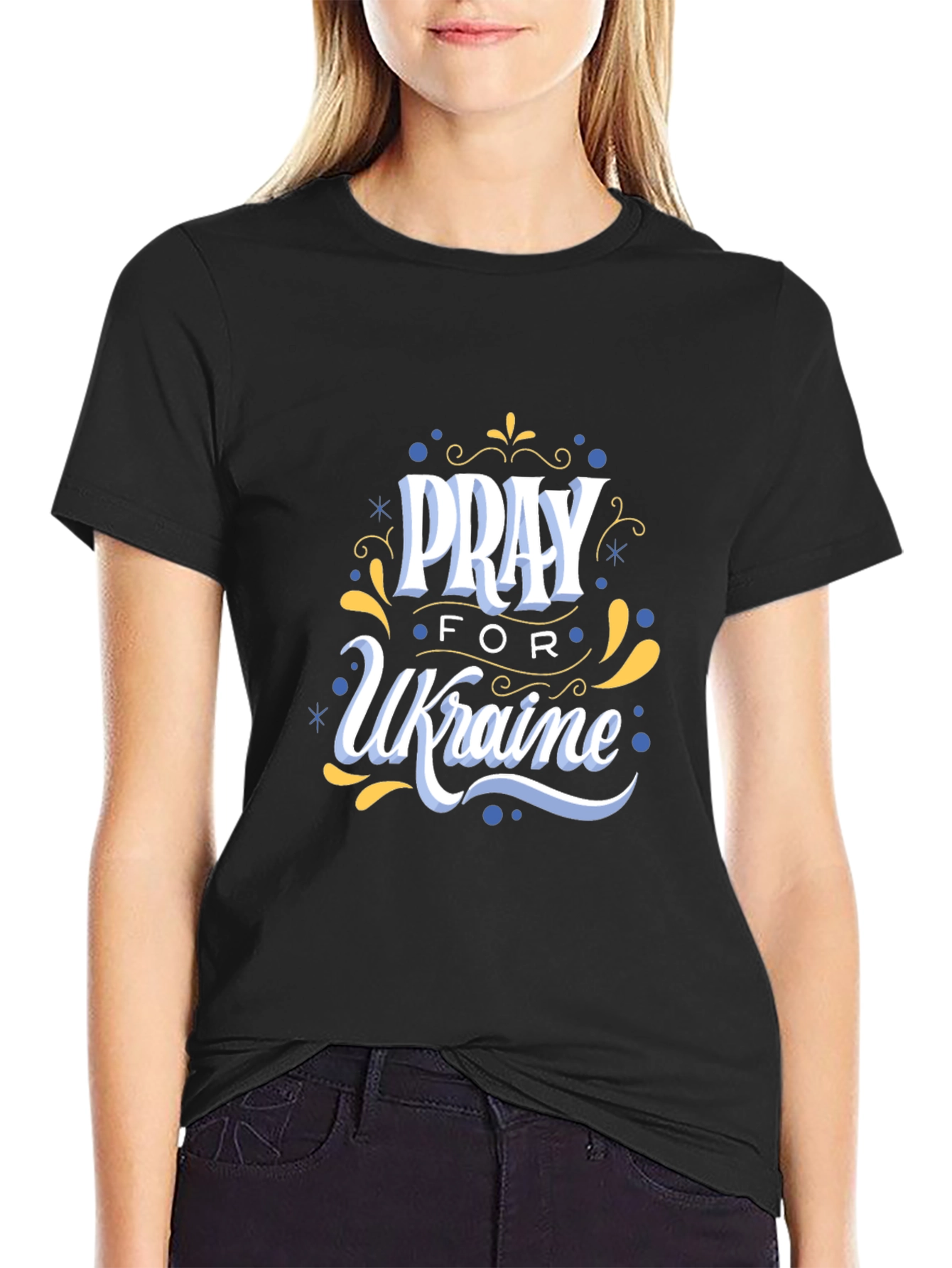 Pray for Ukraine Graphic T-Shirt