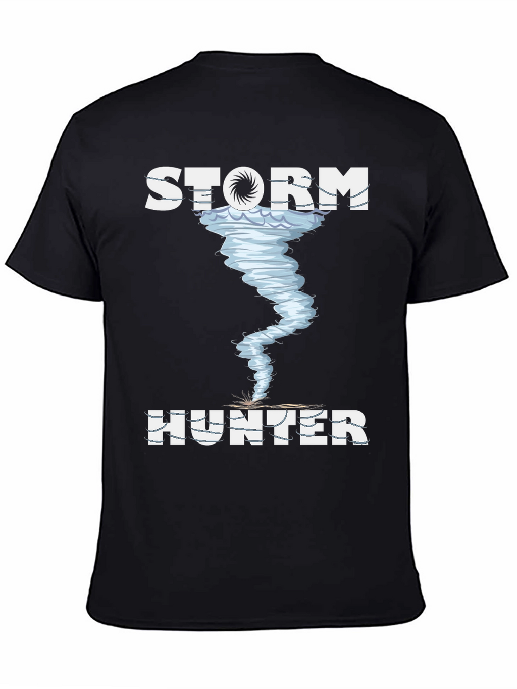 Storm Hunter Graphic Tee - Black Cotton T-Shirt