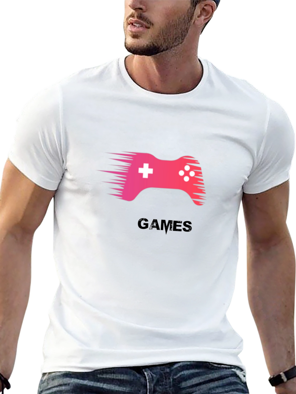 Gaming T-Shirt - Black Cotton Tee for Gamers