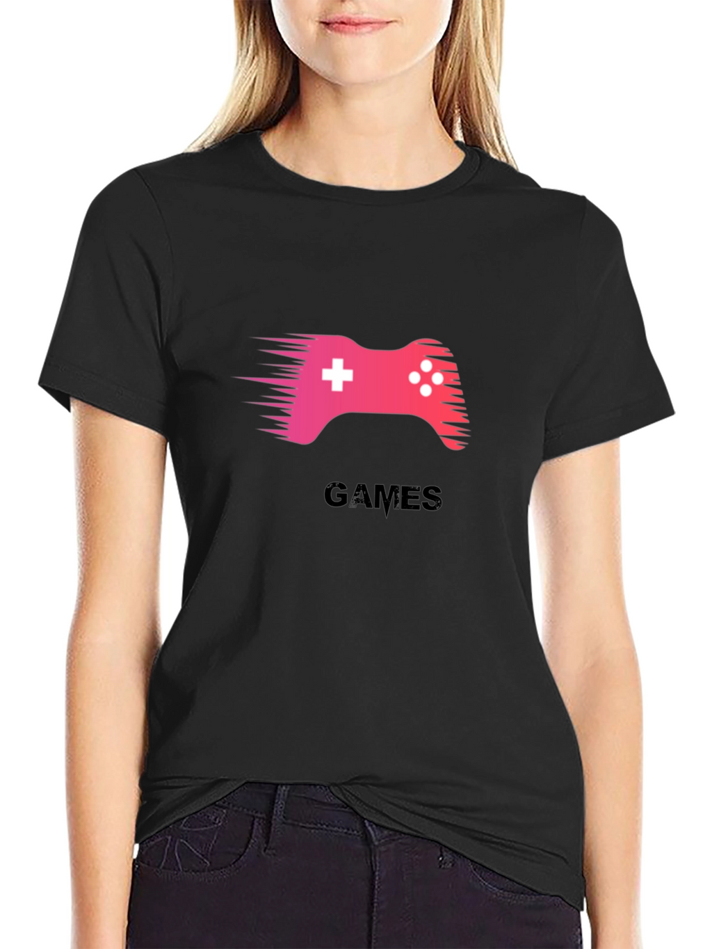 Gaming T-Shirt - Black Cotton Tee for Gamers