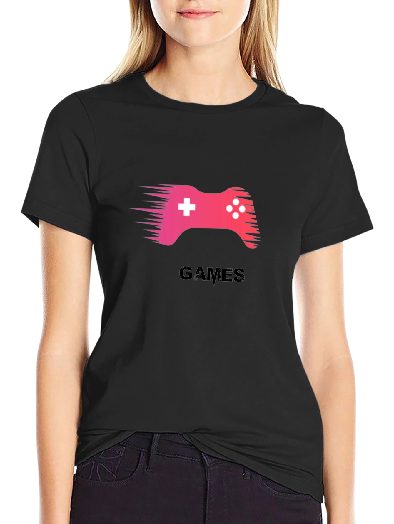Gaming T-Shirt - Black Cotton Tee for Gamers