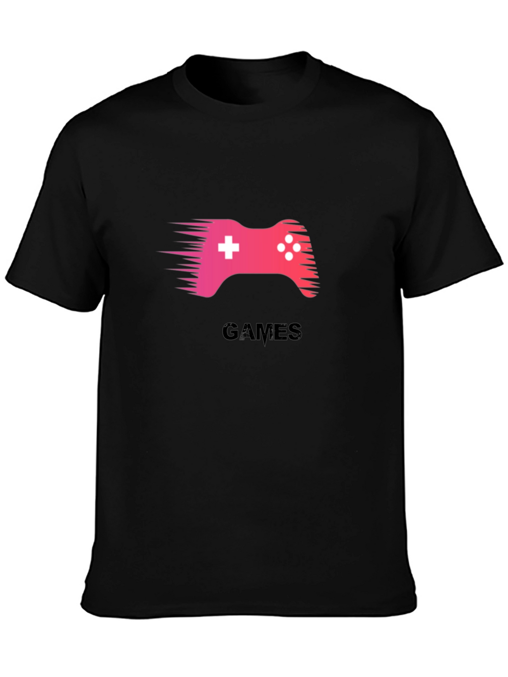 Gaming T-Shirt - Black Cotton Tee for Gamers