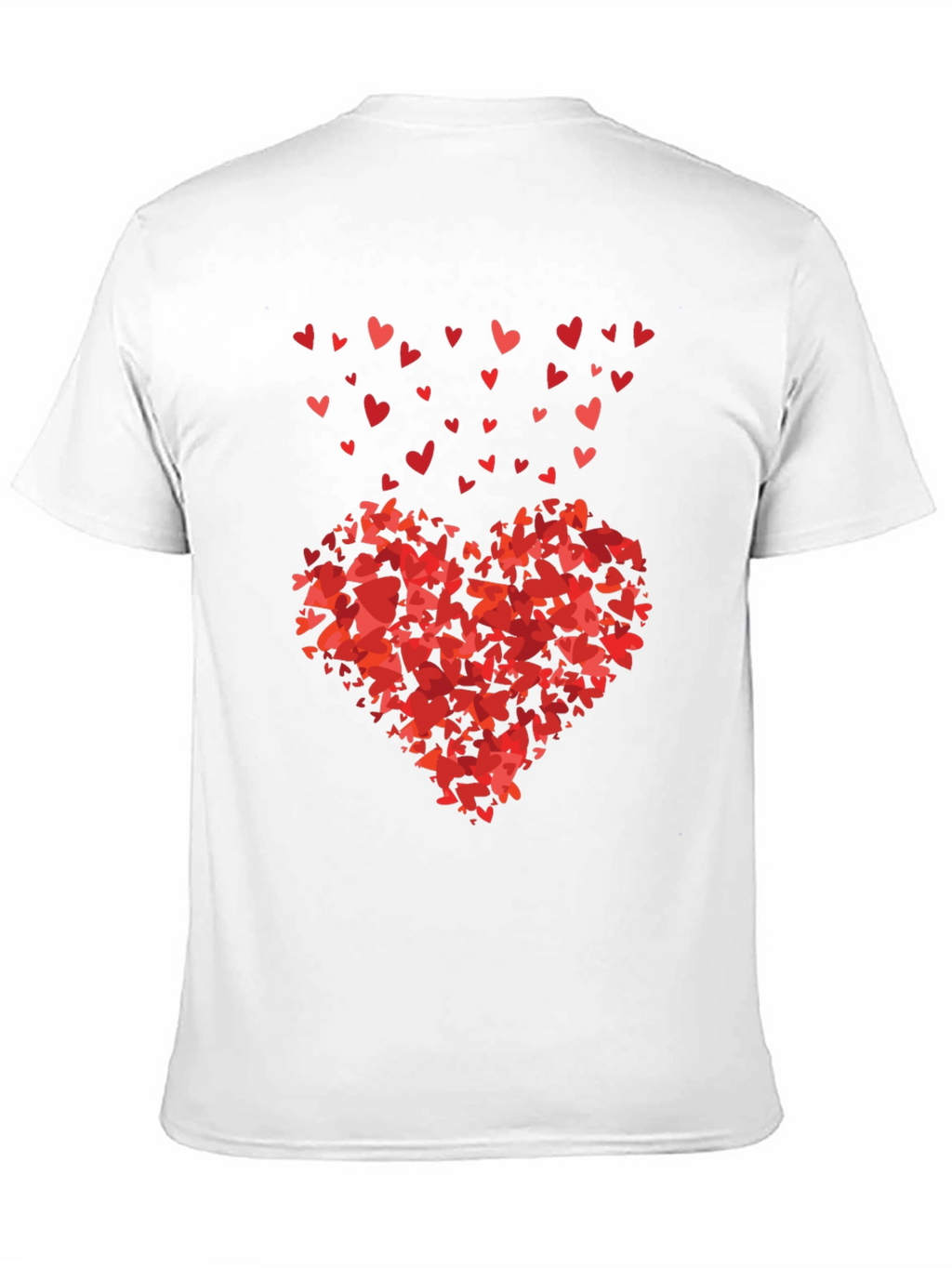 Heart of Hearts Black Graphic Tee - Love Design