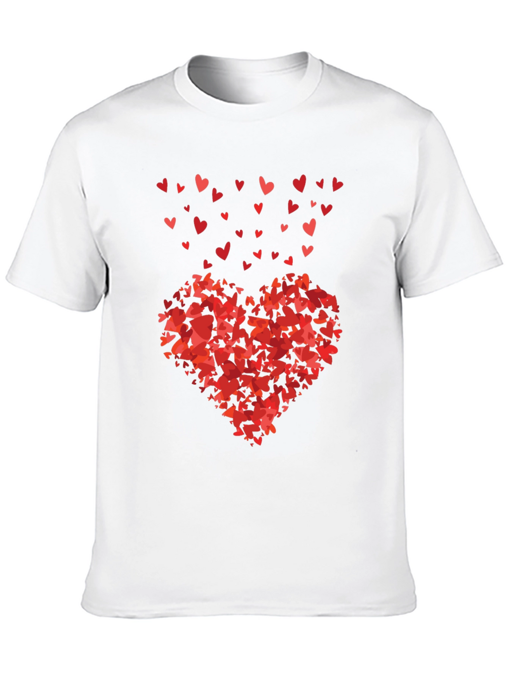 Heart of Hearts Black Graphic Tee - Love Design