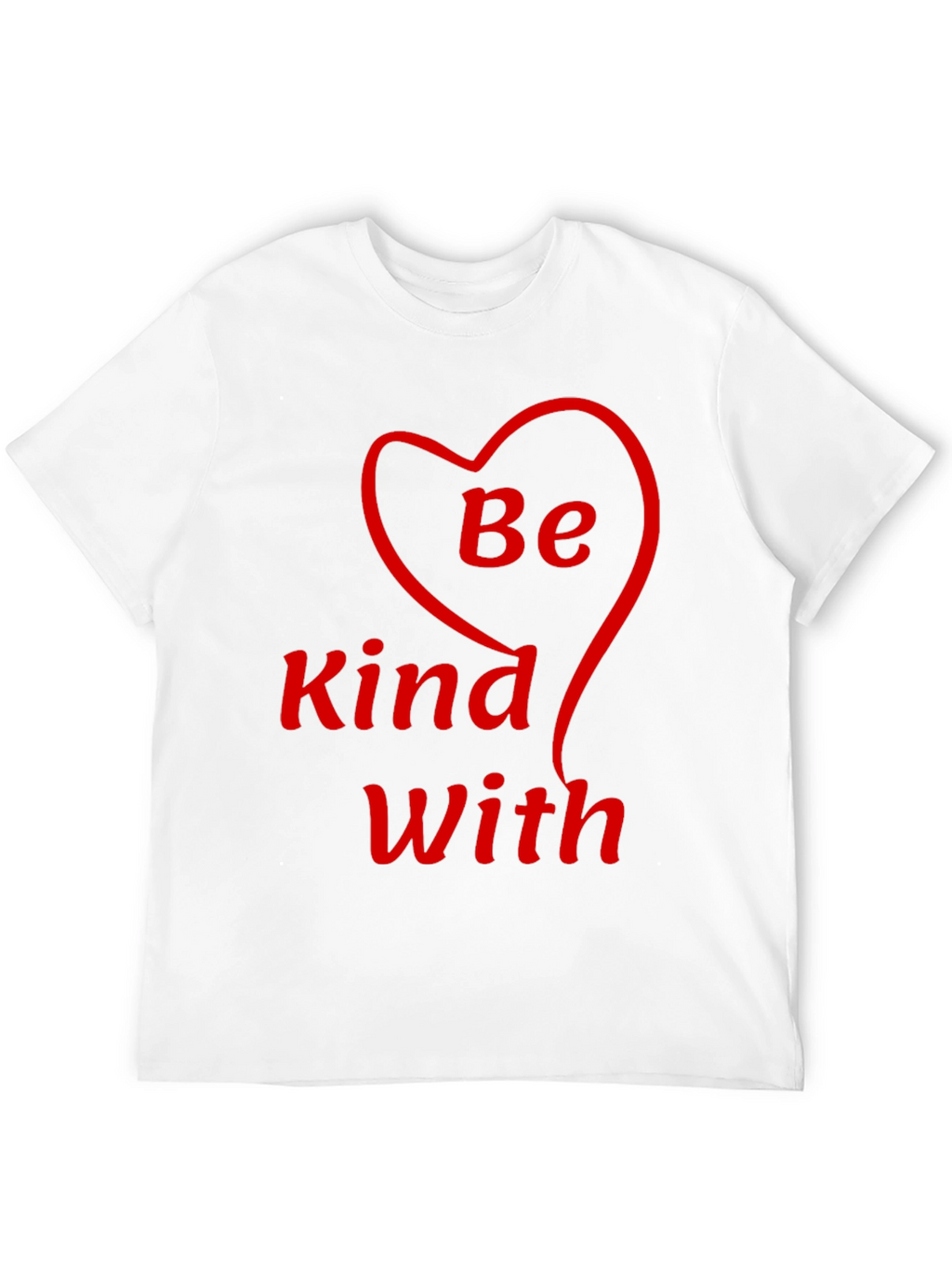 Be Kind With Heart T-Shirt - Black
