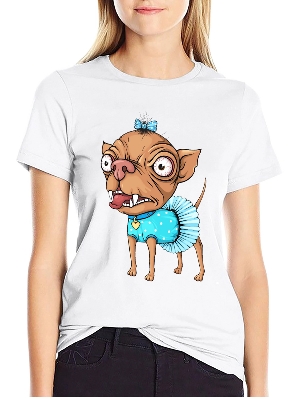 Funny Dog Cartoon Graphic T-Shirt