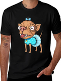 Funny Dog Cartoon Graphic T-Shirt