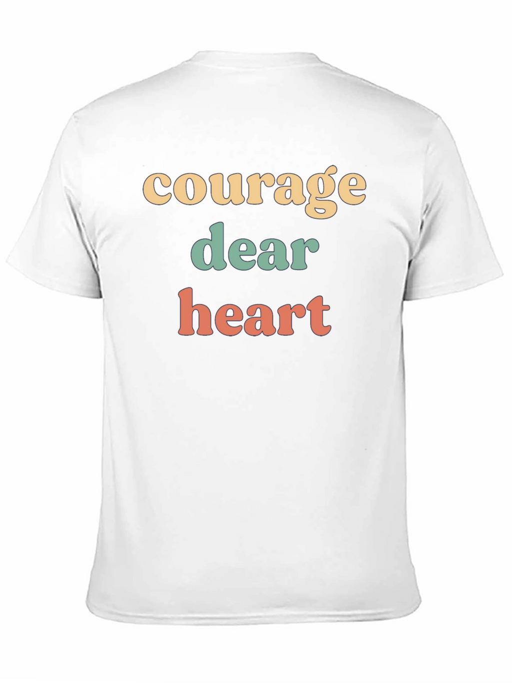 Courage Dear Heart Graphic Tee - Unisex Black T-Shirt