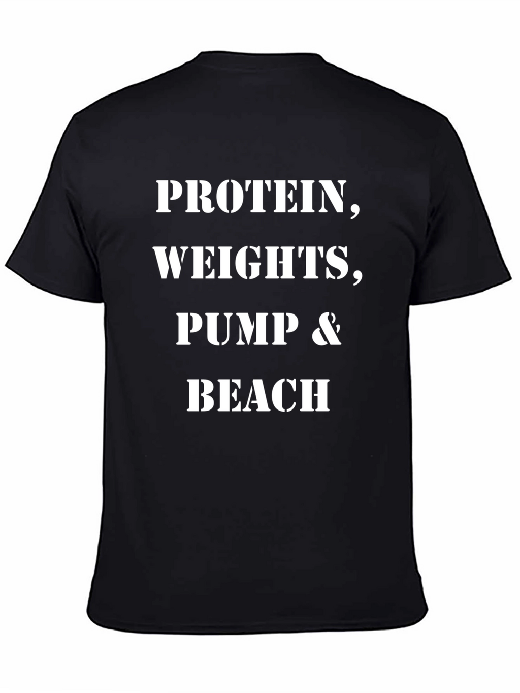 Protein Weights Pump Beach T-Shirt