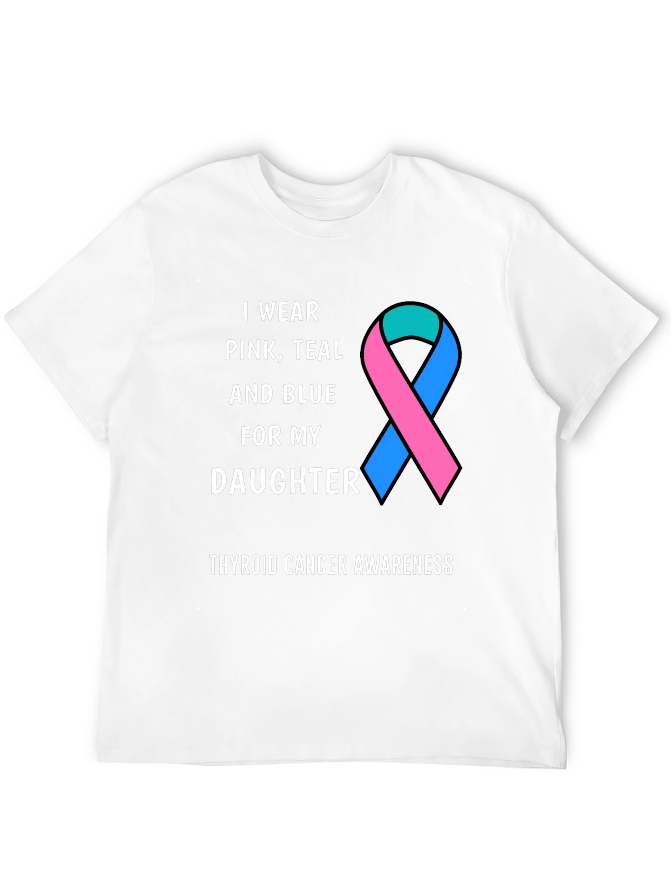 Thyroid Cancer Awareness Ribbon T-Shirt