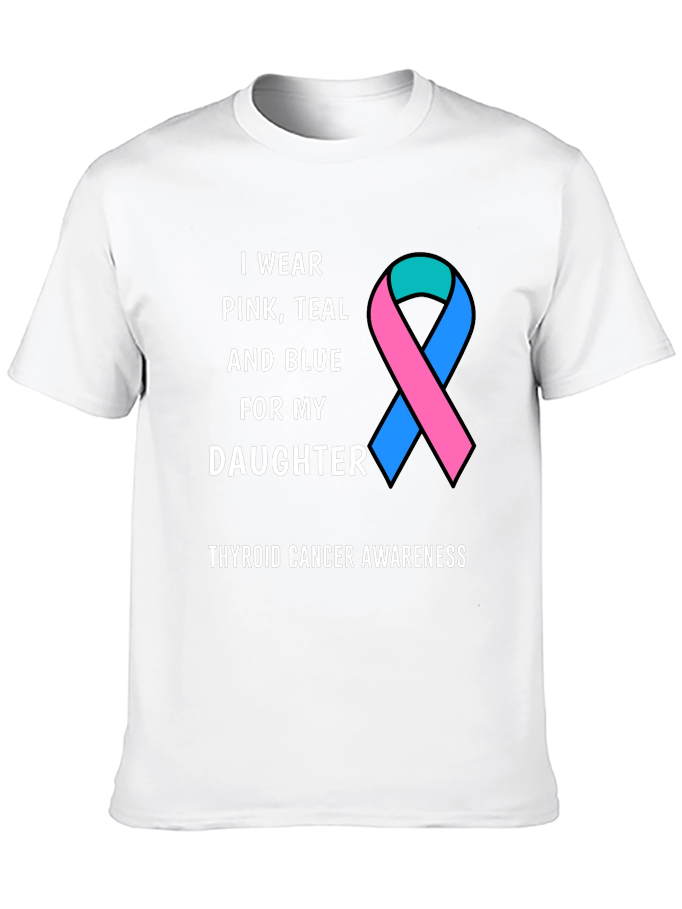 Thyroid Cancer Awareness Ribbon T-Shirt