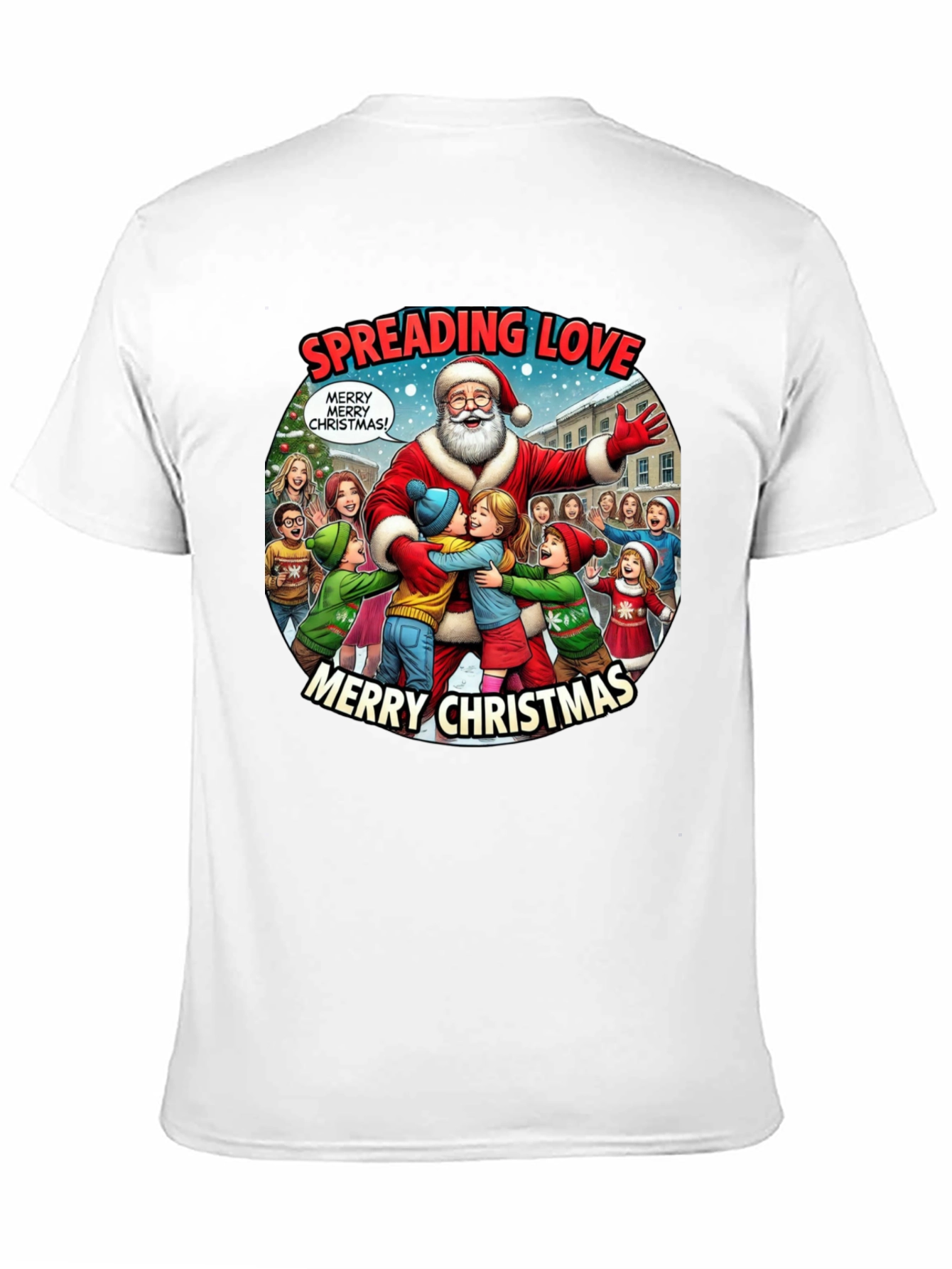 Spreading Love Merry Christmas Graphic Tee