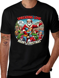 Spreading Love Merry Christmas Graphic Tee