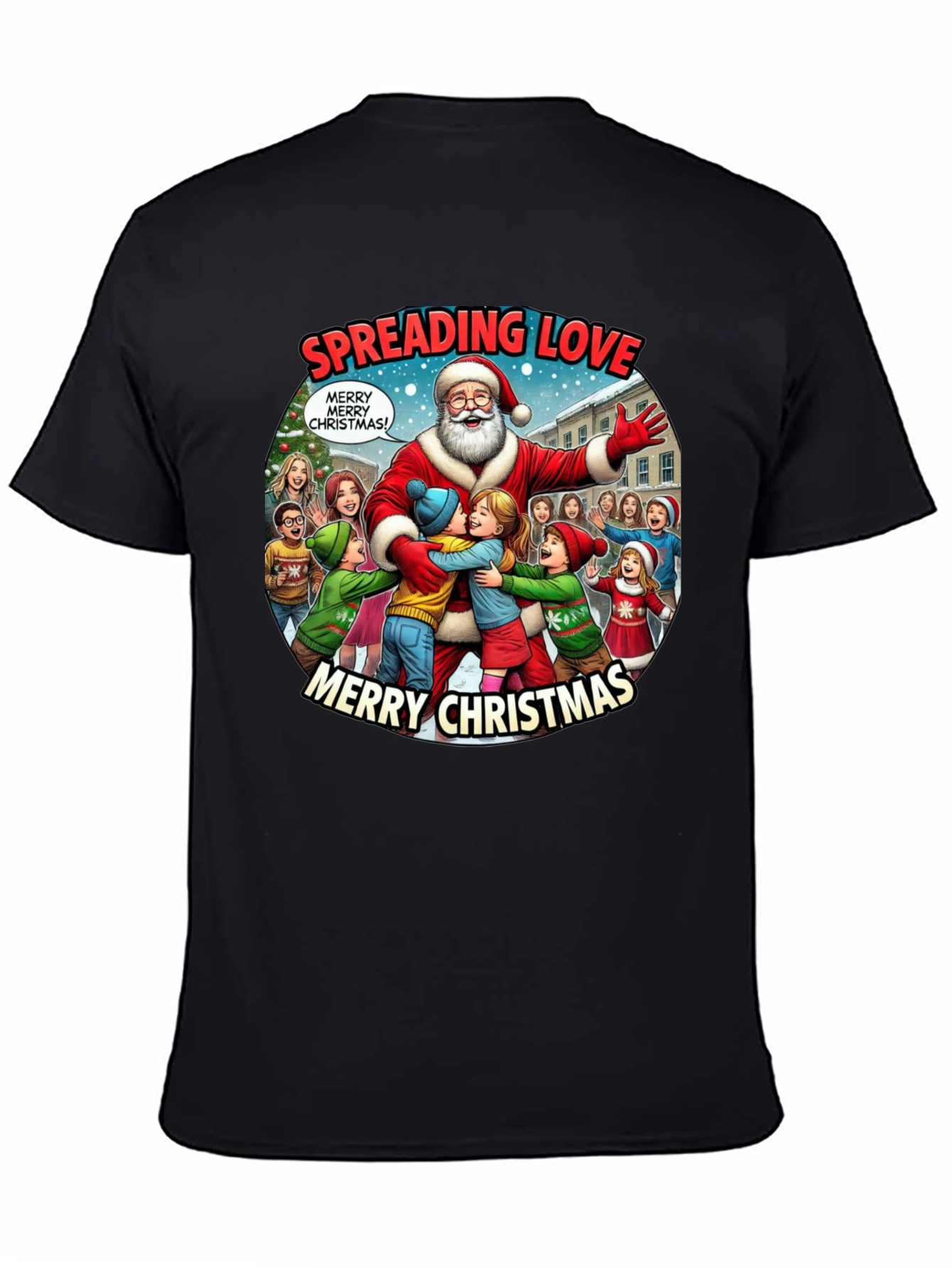Spreading Love Merry Christmas Graphic Tee
