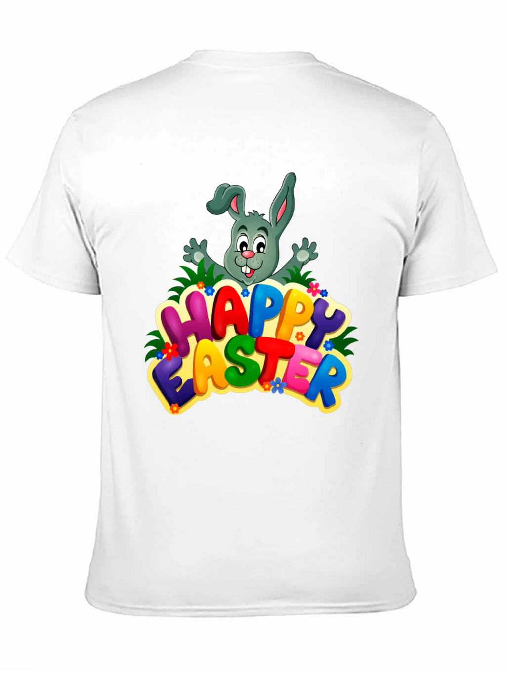 Happy Easter Bunny Graphic Tee - Festive Holiday Shirt