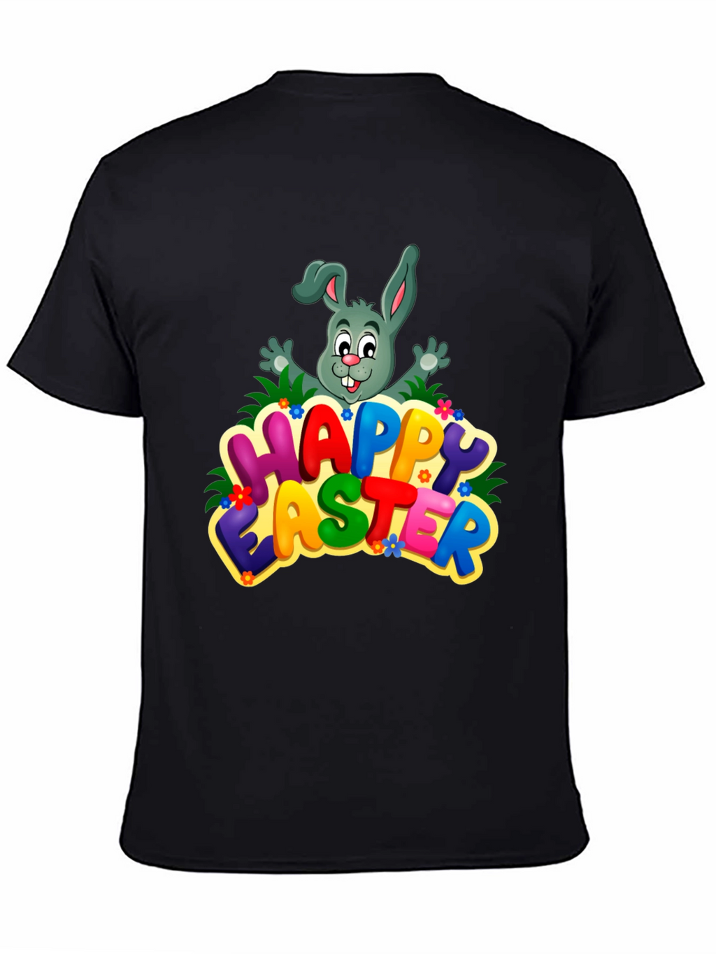 Happy Easter Bunny Graphic Tee - Festive Holiday Shirt