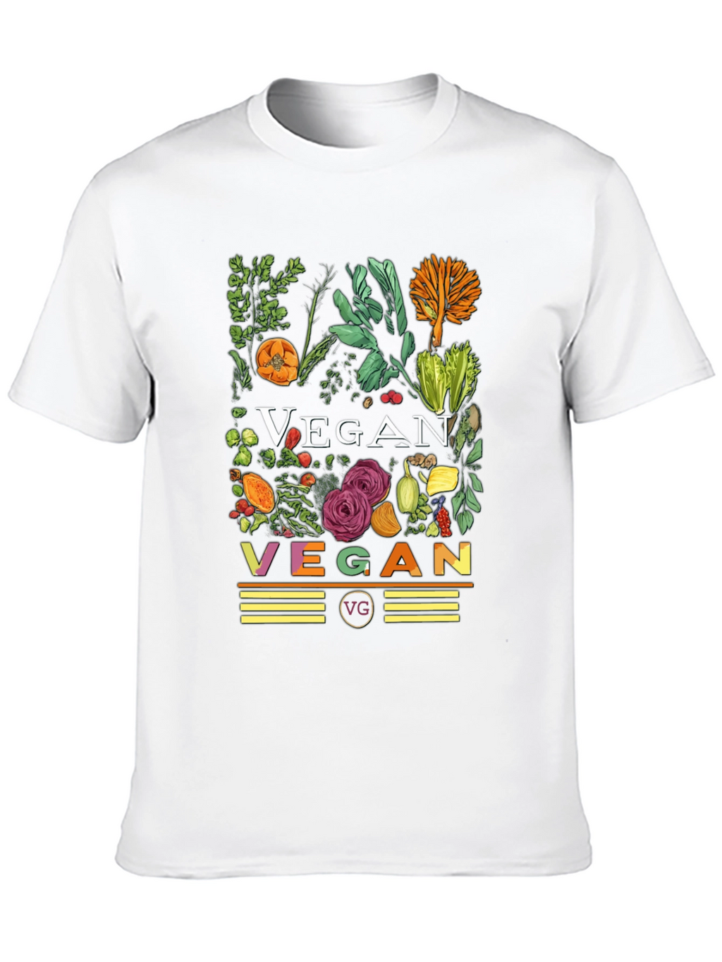 Vegan Floral T-Shirt - Black Graphic Tee