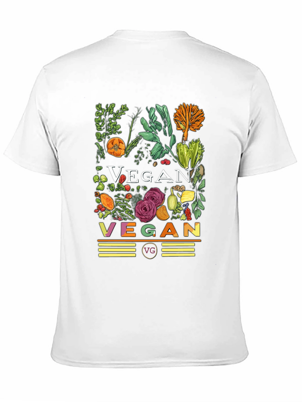 Vegan Floral T-Shirt - Black Graphic Tee
