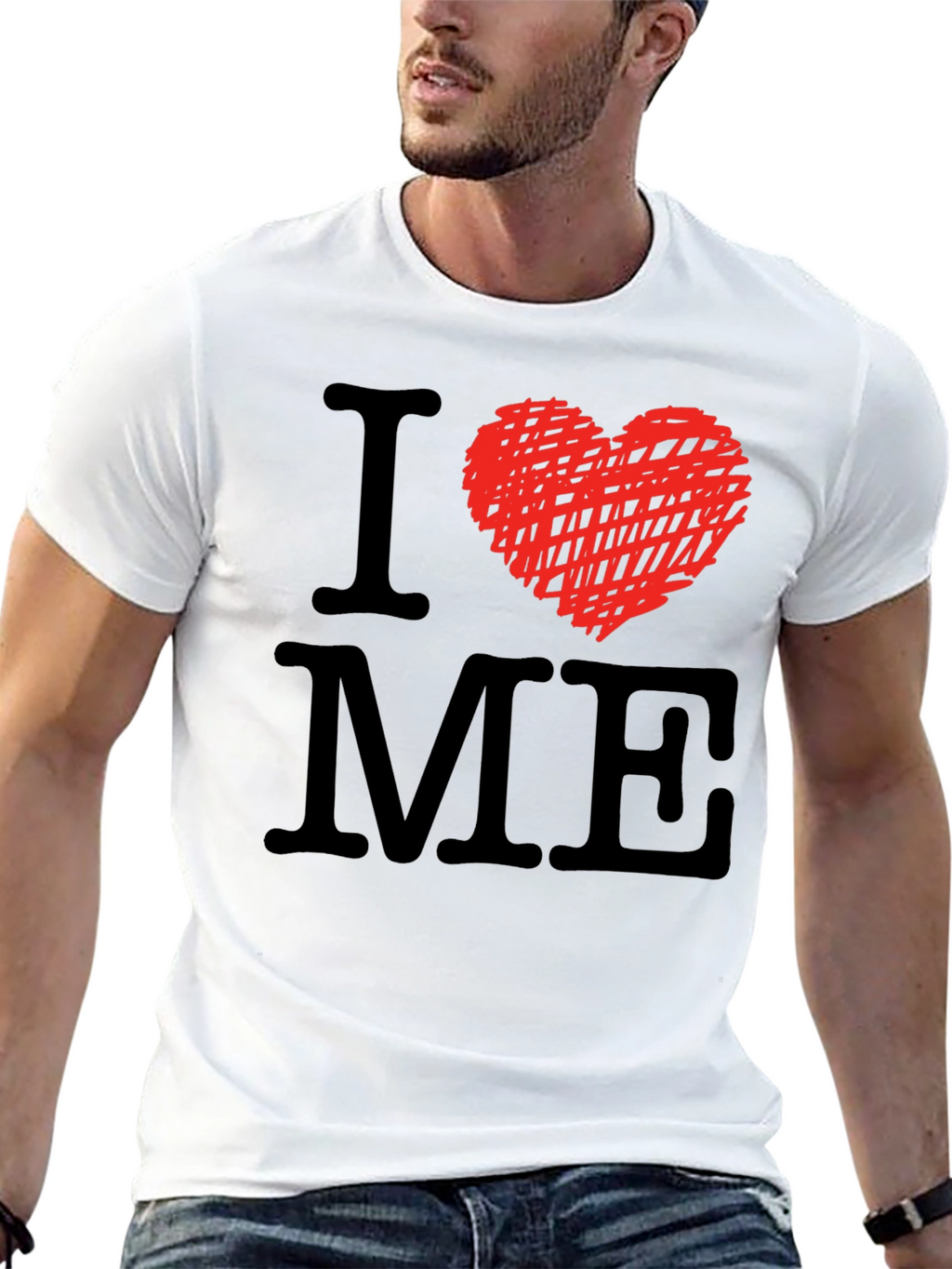 I Heart ME Graphic Tee - Mens Black T-Shirt