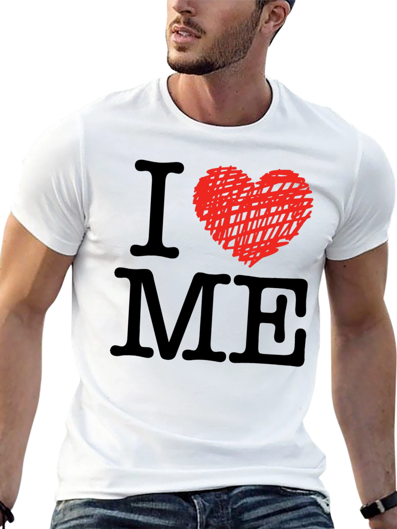 I Heart ME Graphic Tee - Mens Black T-Shirt