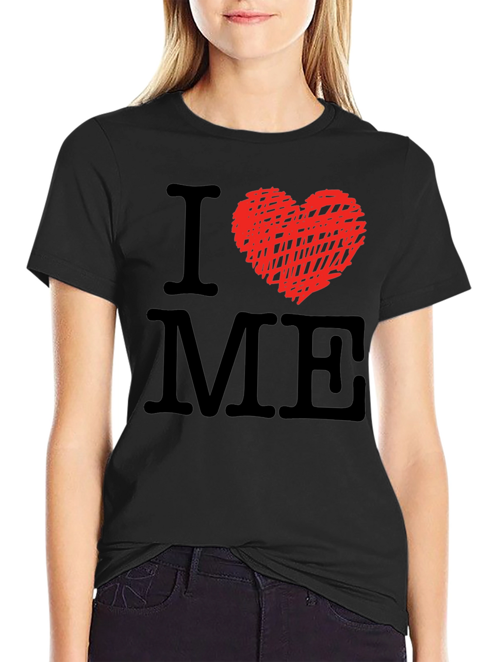 I Heart ME Graphic Tee - Mens Black T-Shirt