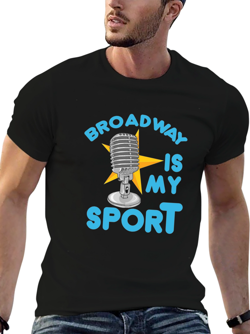 Broadway Is My Sport T-Shirt - Black