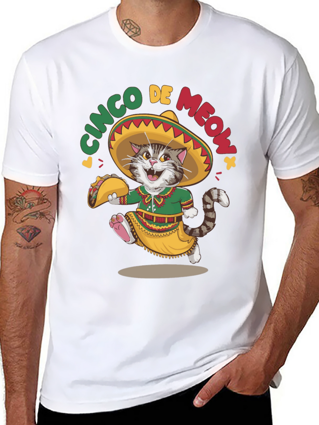 Cinco De Meow Cat T-Shirt