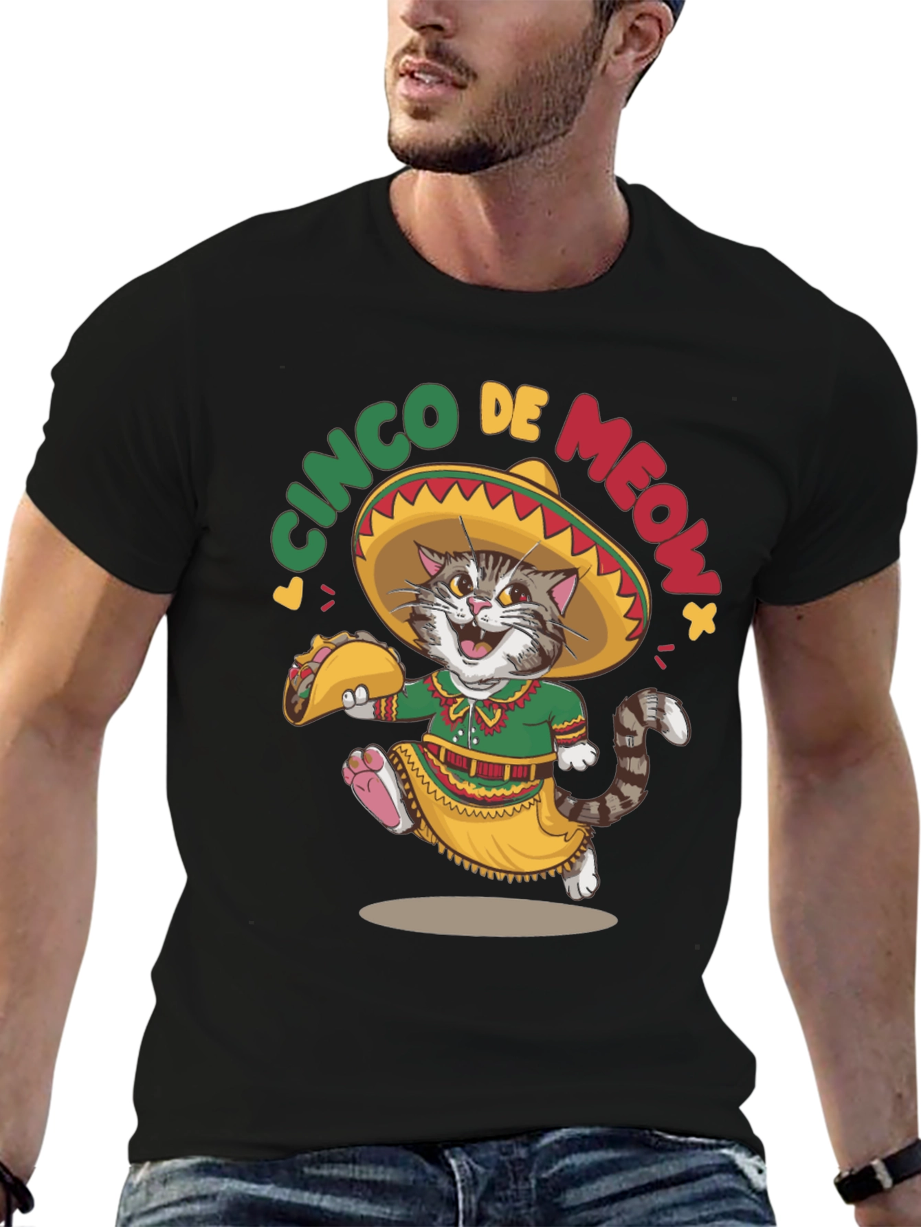 Cinco De Meow Cat T-Shirt