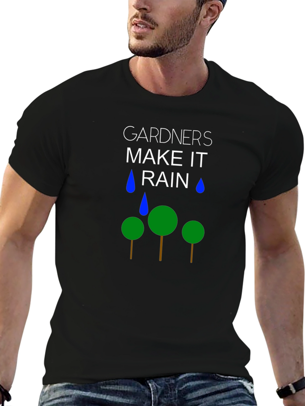 Gardeners Make It Rain Black T-Shirt