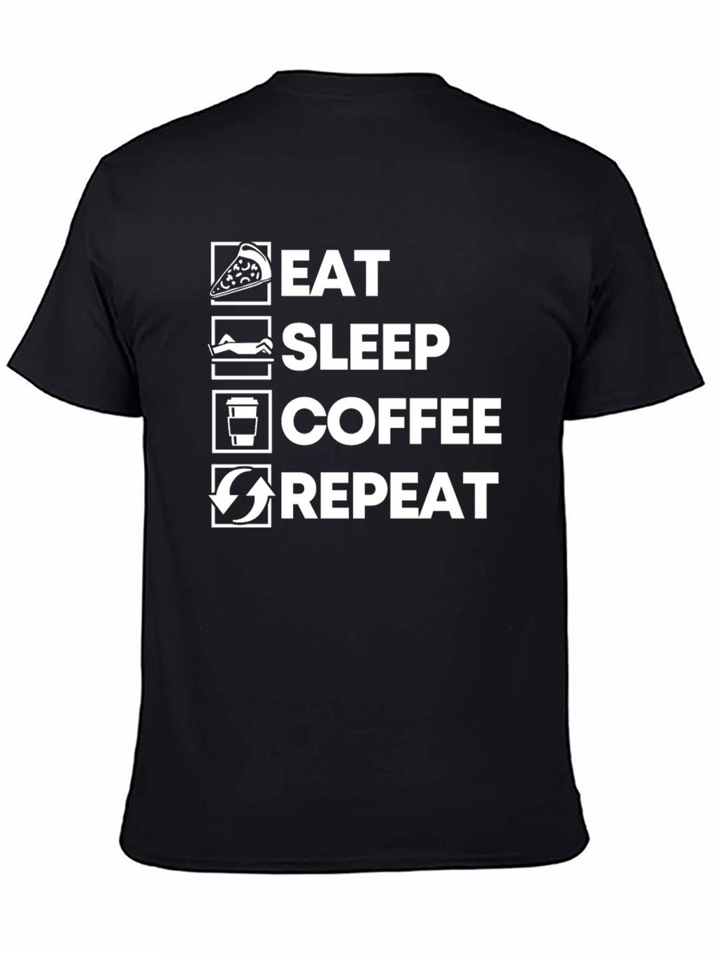 Eat Sleep Coffee Repeat Graphic Tee