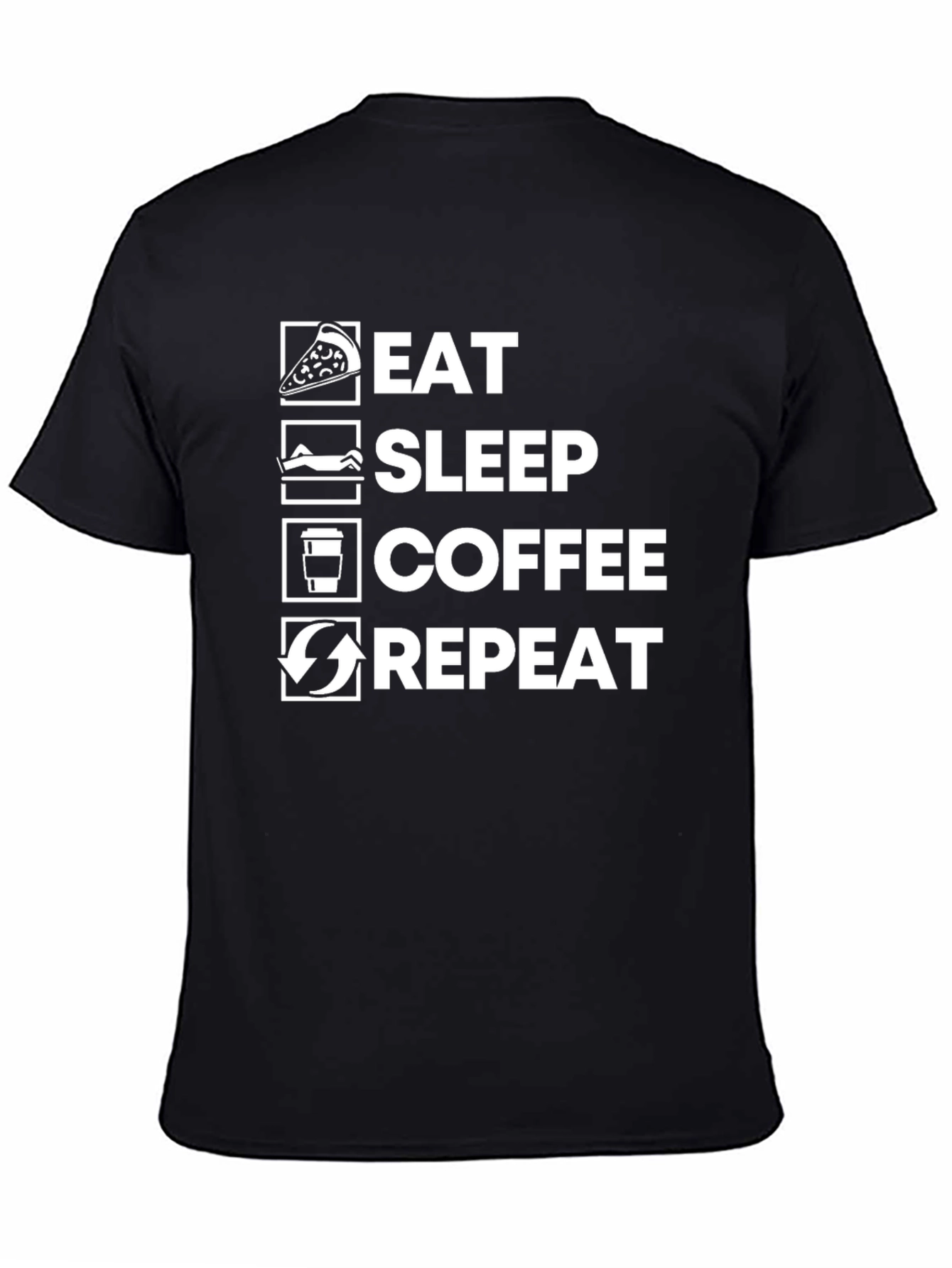Eat Sleep Coffee Repeat Graphic Tee