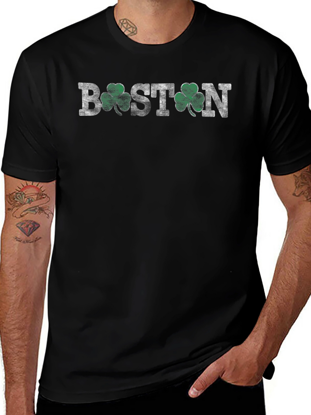Boston Shamrock Graphic T-Shirt