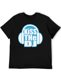 Kiss The DJ Graphic Tee - Music Lovers T-Shirt