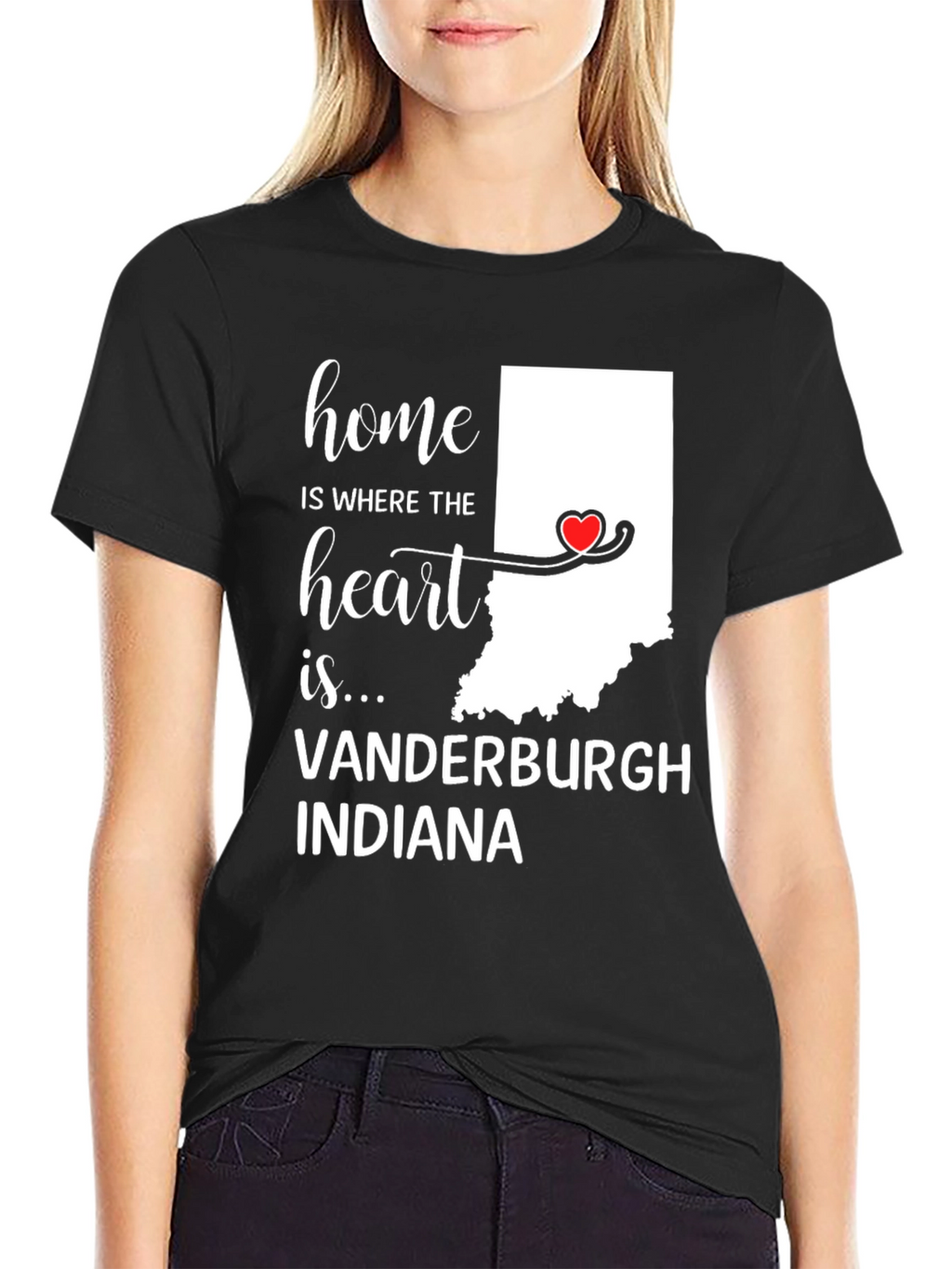 Home Is Where The Heart Is Indiana T-Shirt