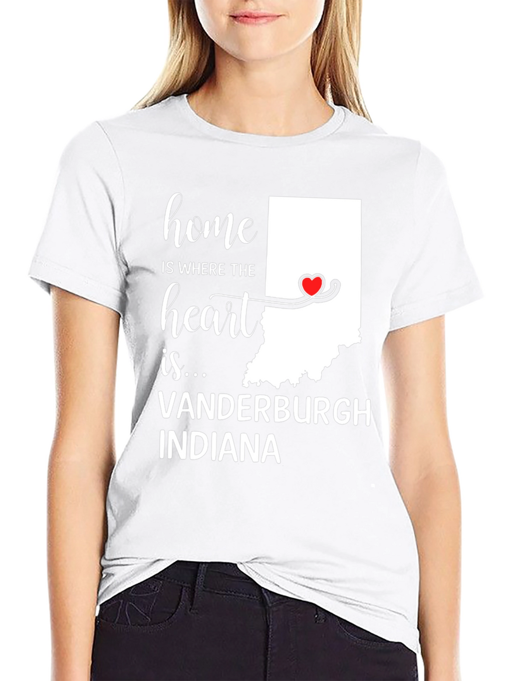 Home Is Where The Heart Is Indiana T-Shirt