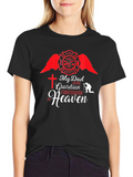 My Dad is My Guardian Firefighter in Heaven T-Shirt