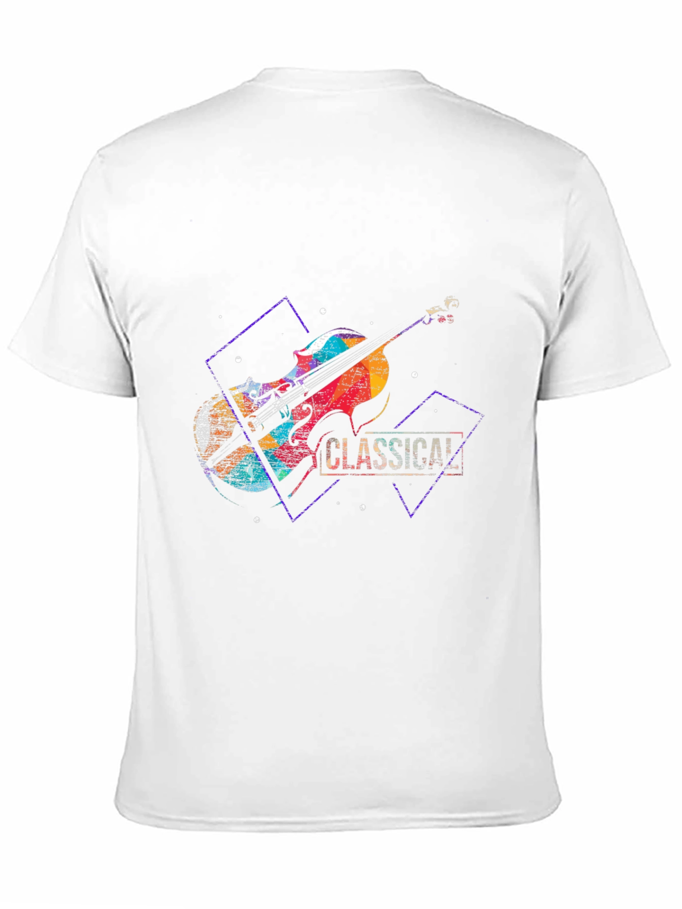 Classical Music Violin Graphic Tee - Stylish Black T-Shirt