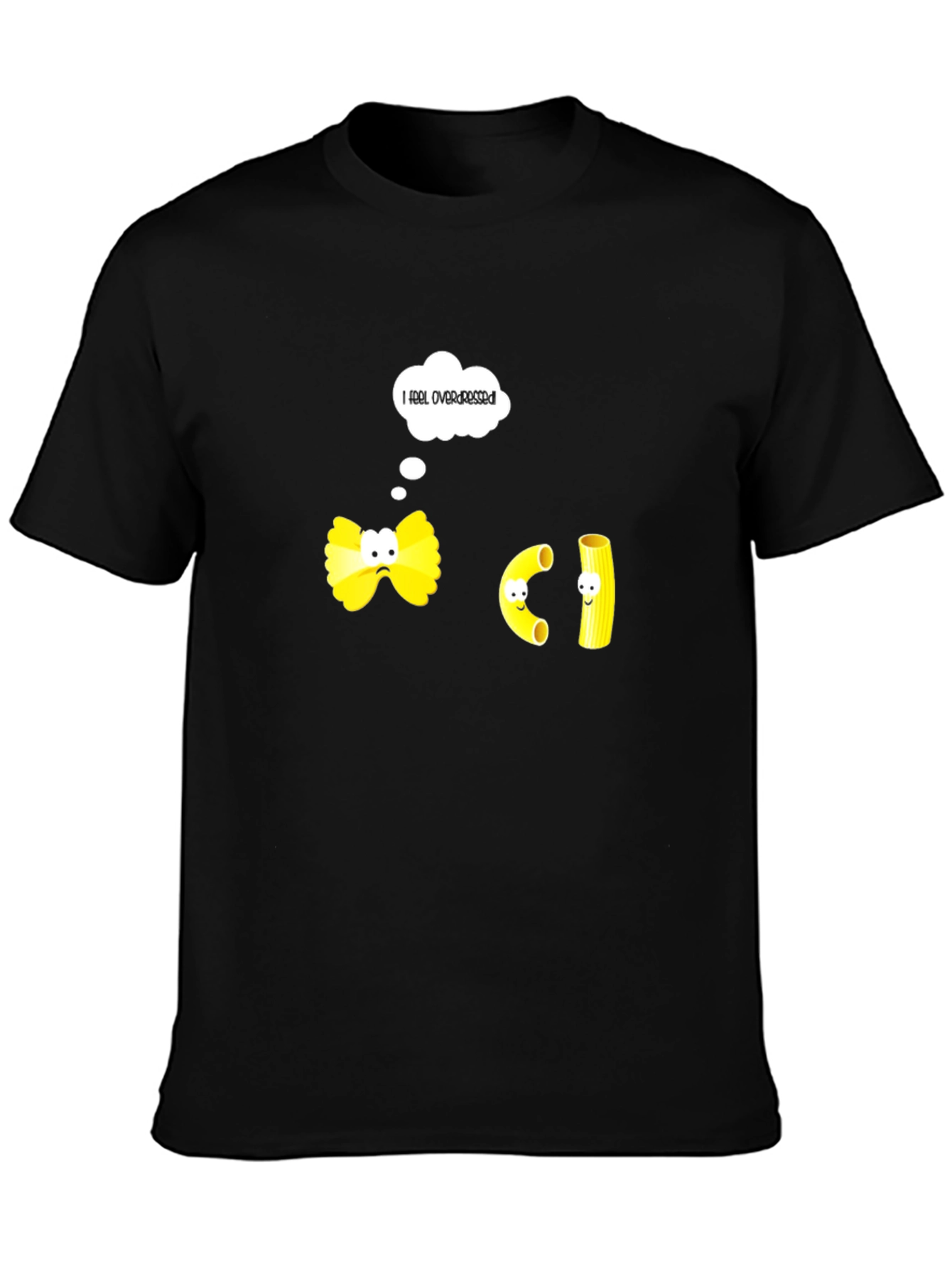 Pasta Overdressed Humor Graphic T-Shirt