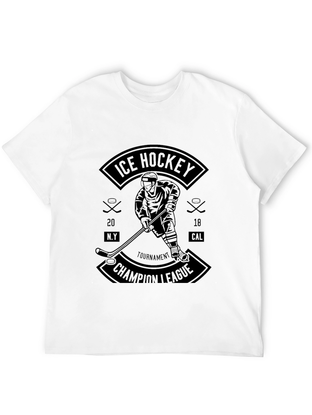 Ice Hockey Champion League Graphic Tee
