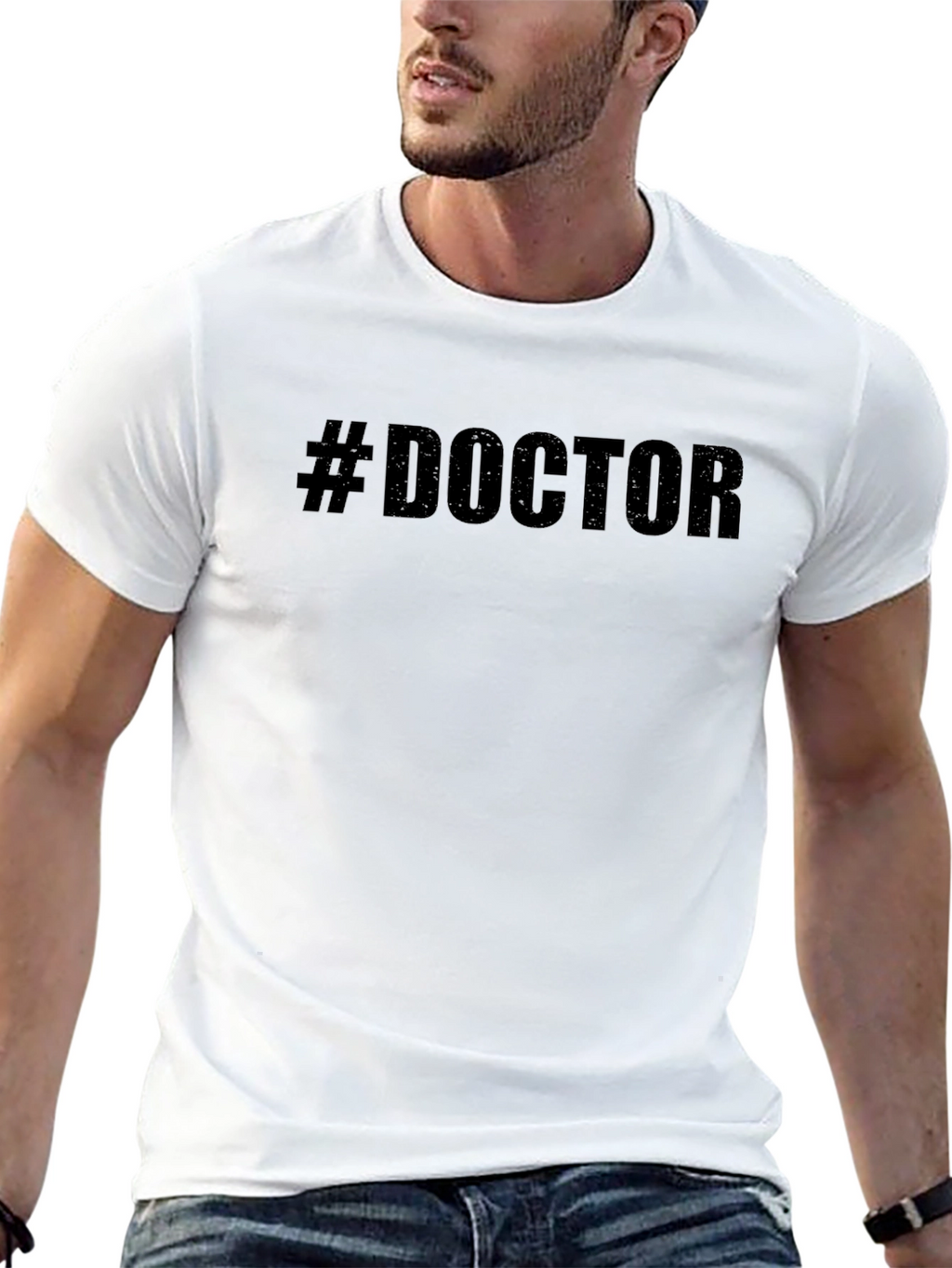#Doctor Black T-Shirt - Medical Profession Pride