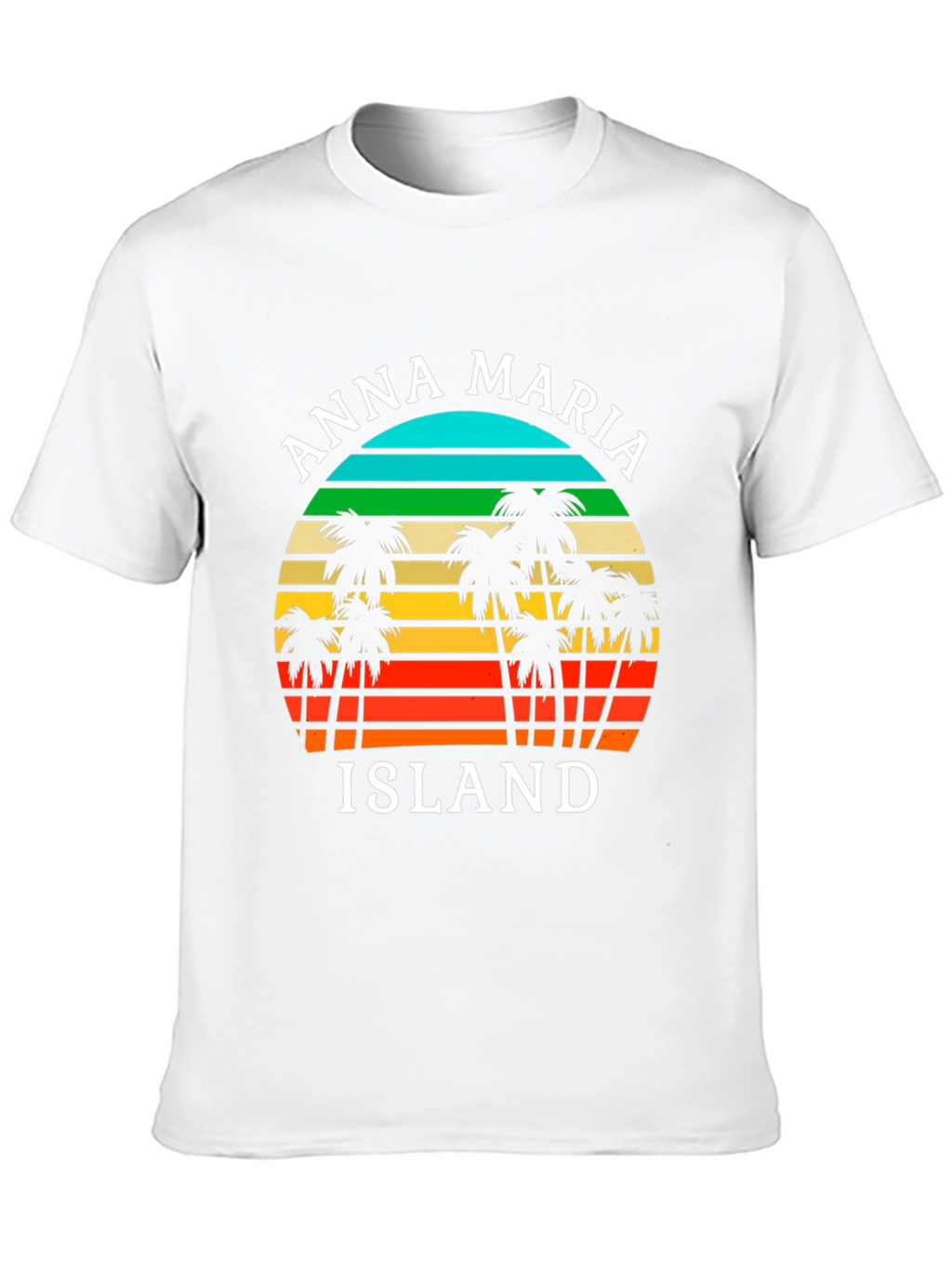 Anna Maria Island T-Shirt Retro Palm Tree Design
