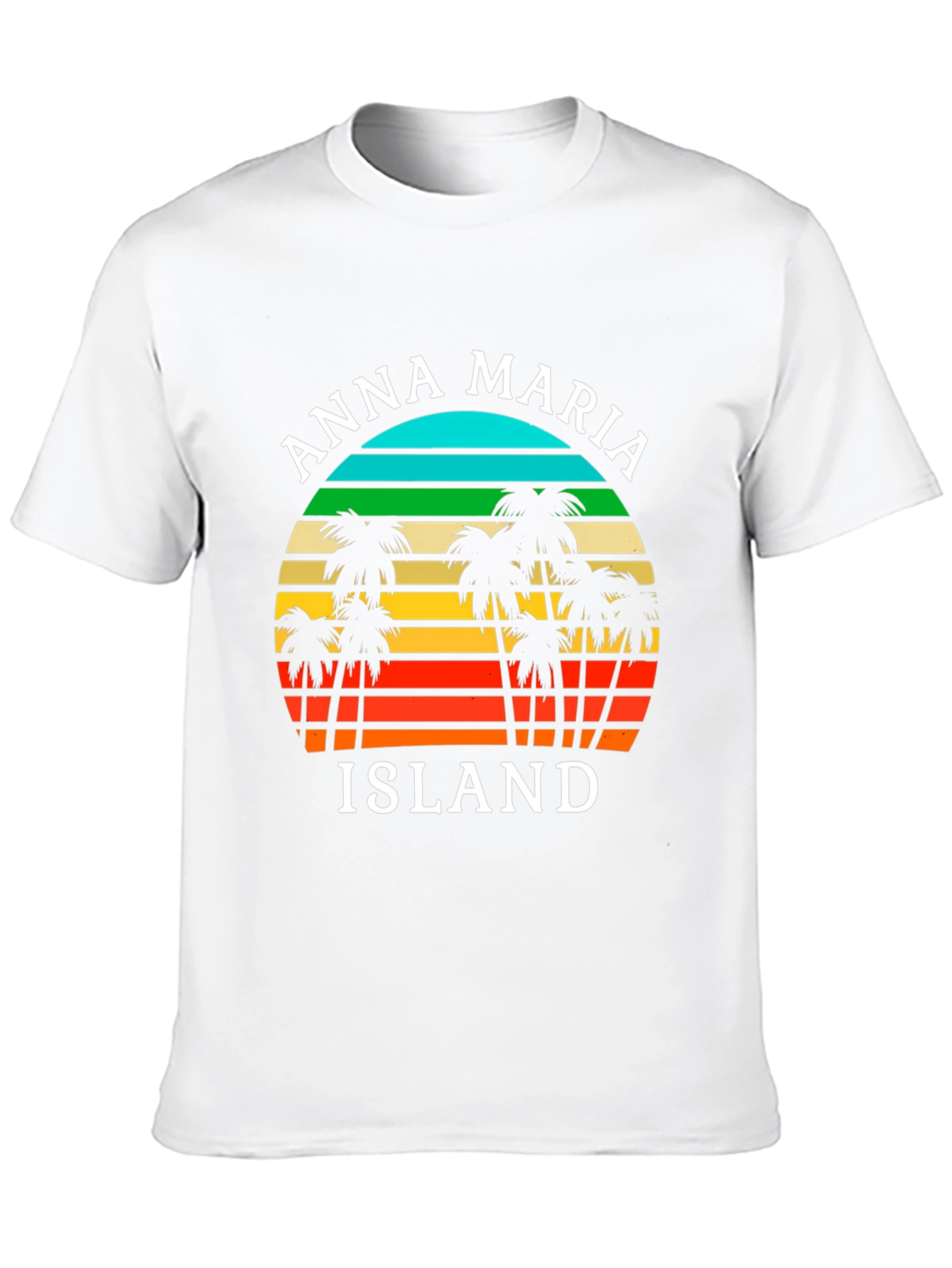 Anna Maria Island T-Shirt Retro Palm Tree Design