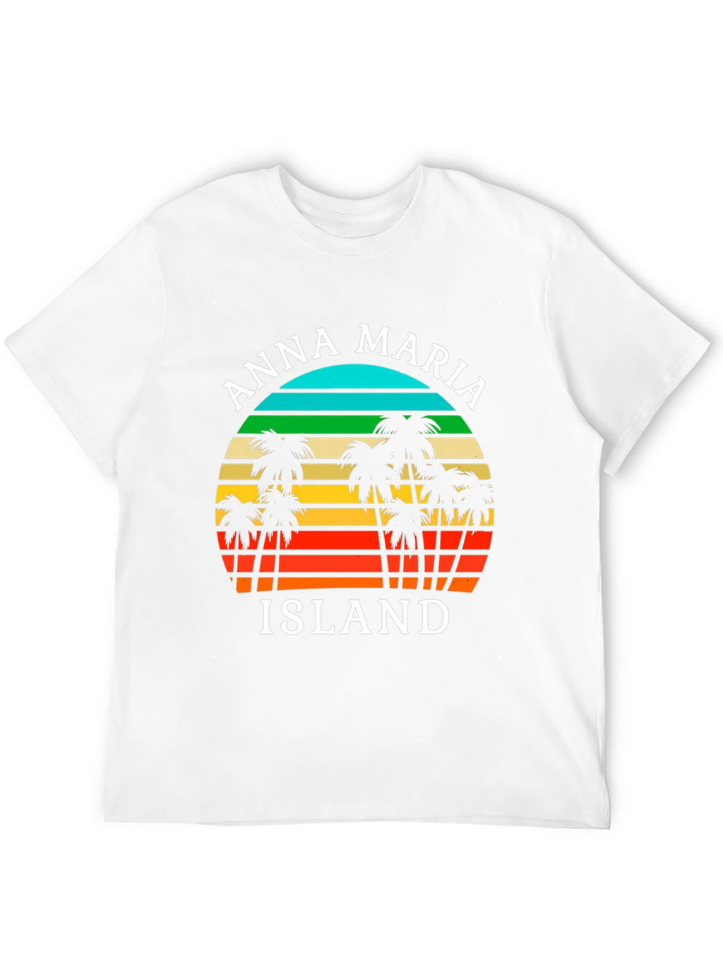 Anna Maria Island T-Shirt Retro Palm Tree Design