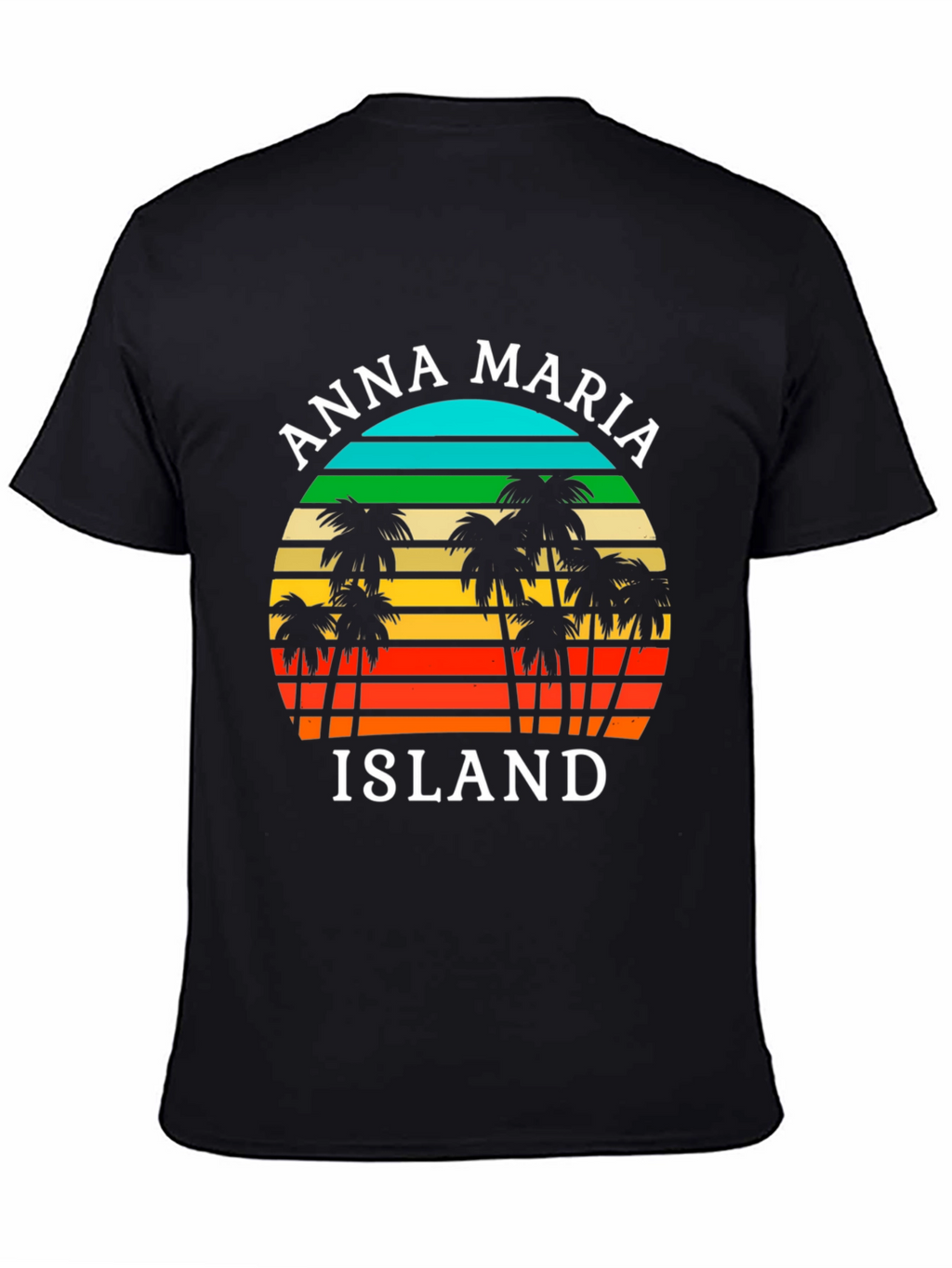 Anna Maria Island T-Shirt Retro Palm Tree Design