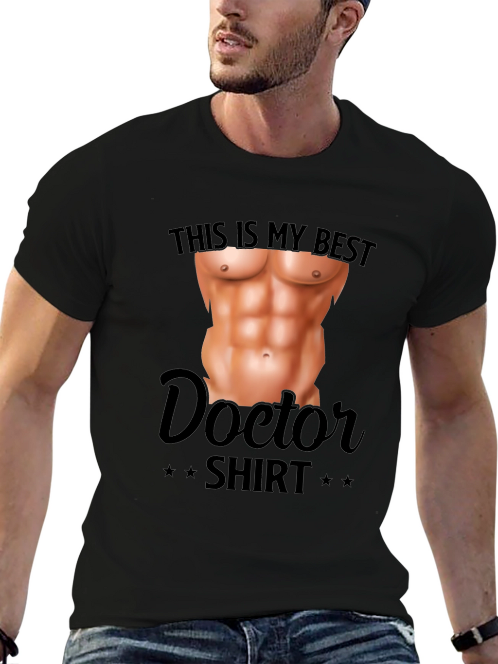 Funny Doctor Shirt - Fake Abs T-Shirt