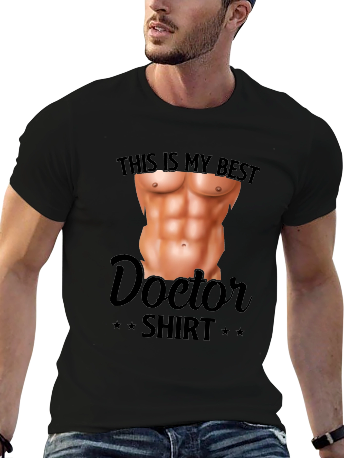 Funny Doctor Shirt - Fake Abs T-Shirt