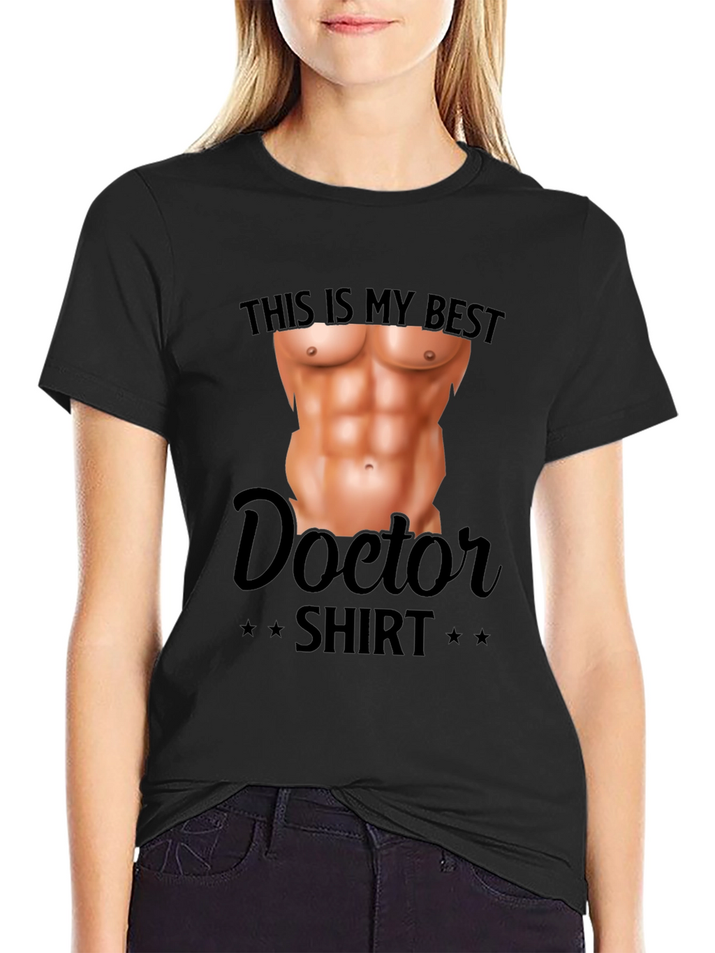 Funny Doctor Shirt - Fake Abs T-Shirt